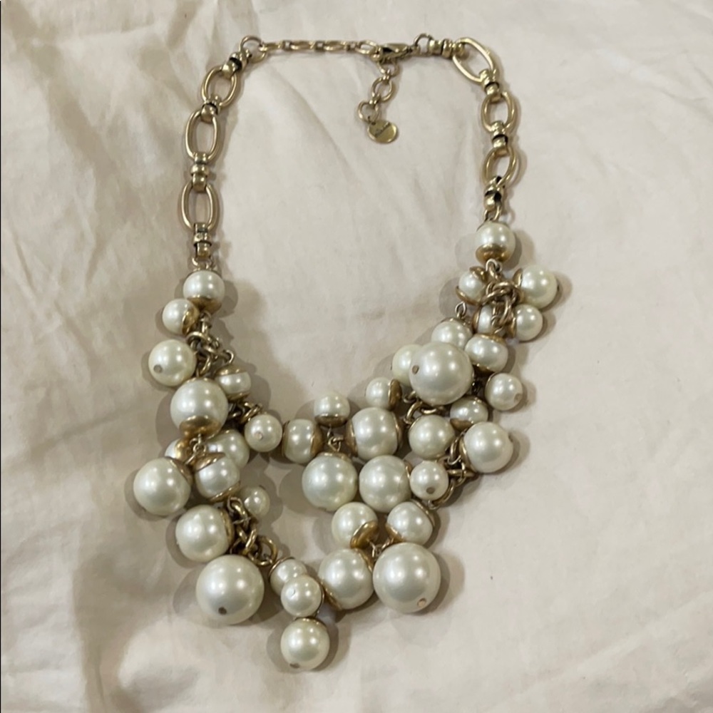 Stella & Dot Pearl Statement Necklace